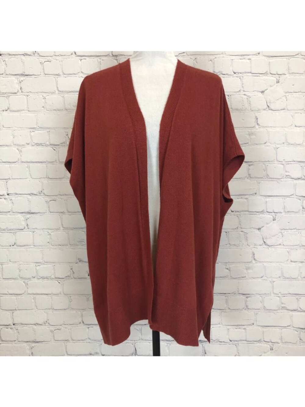 NWT LOFT Open Poncho Sweater Size XS/S Copper
